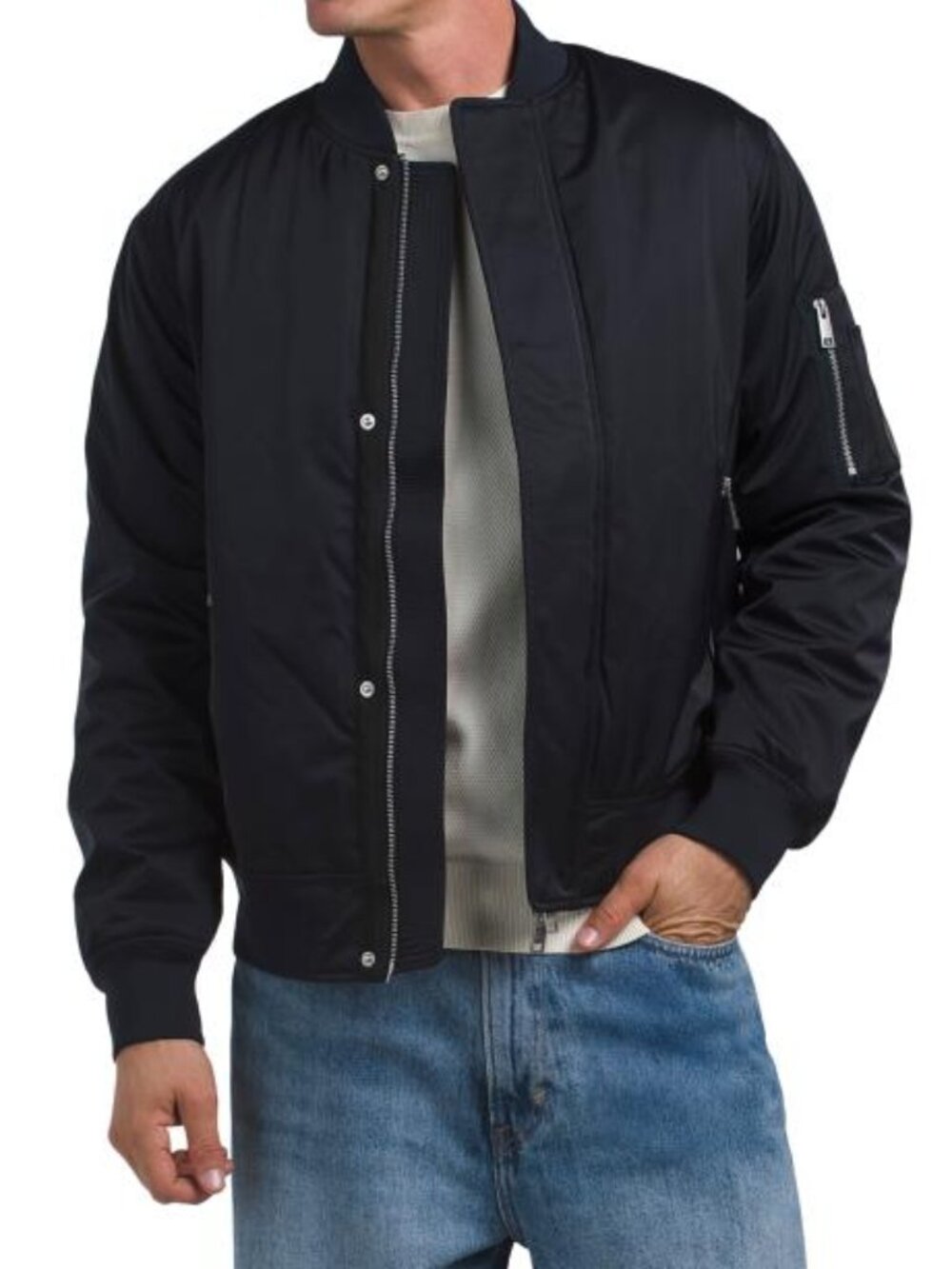 ARMANI EXCHANGE Mid-weight Zip Bomber